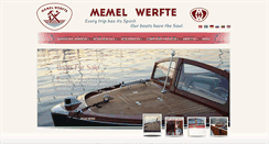 Desktop Screenshot of memelwerfte.com